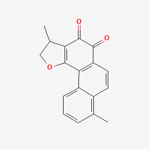 molecular formula C18H14O3 B12298149 Dihydroisotanshine II 