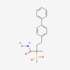 N-hydroxy-2-methyl-2-methylsulfonyl-4-(4-phenylphenyl)butanamide