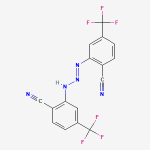 B1229820 1,3-Bis(2-cyano-5-(trifluoromethyl)phenyl)triazene CAS No. 58458-08-5