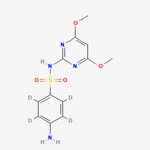 molecular formula C12H14N4O4S B12298216 Sulfadimethoxypyrimidine D4 