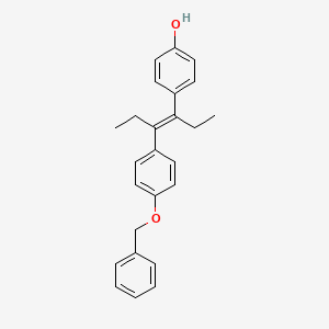 trans-4-(1-Ethyl-2-(4-(phenylmethoxy)phenyl)-1-butenyl)phenol