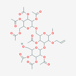 [3,4,5-triacetyloxy-6-[[3-acetyloxy-6-methoxy-5-prop-2-enoxy-4-[3,4,5-triacetyloxy-6-(hydroxymethyl)oxan-2-yl]oxyoxan-2-yl]methoxy]oxan-2-yl]methyl acetate