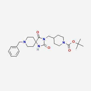 Tert-butyl 4-((8-benzyl-2,4-dioxo-1,3,8-triazaspiro[4.5]decan-3-yl)methyl)piperidine-1-carboxylate