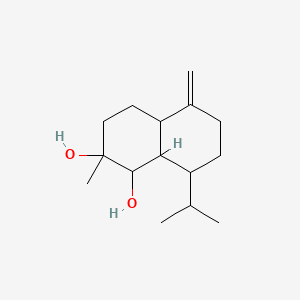 2-Methyl-5-methylidene-8-propan-2-yl-1,3,4,4a,6,7,8,8a-octahydronaphthalene-1,2-diol