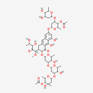 molecular formula C55H78O26 B1229830 去甲基橄榄霉素 B CAS No. 86917-63-7