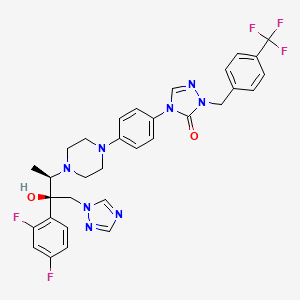 4-[4-[4-[(2R,3R)-3-(2,4-difluorophenyl)-3-hydroxy-4-(1,2,4-triazol-1-yl)butan-2-yl]piperazin-1-yl]phenyl]-2-[[4-(trifluoromethyl)phenyl]methyl]-1,2,4-triazol-3-one