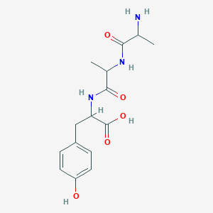 2-[2-(2-Aminopropanoylamino)propanoylamino]-3-(4-hydroxyphenyl)propanoic acid