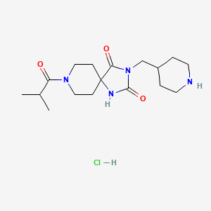 8-Isobutyryl-3-(piperidin-4-ylmethyl)-1,3,8-triazaspiro[4.5]decane-2,4-dione hydrochloride