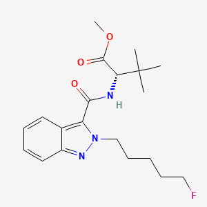 molecular formula C20H28FN3O3 B12298384 methyl (2S)-2-[[2-(5-fluoropentyl)indazole-3-carbonyl]amino]-3,3-dimethylbutanoate 