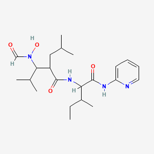 (2R,3S)-3-(Formyl-hydroxy-amino)-4-methyl-2-(2-methylpropyl)-N-[(1S,2S)-2-methyl-1-(pyridin-2-ylcarbamoyl)butyl]pentanamide