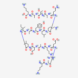 molecular formula C84H144N24O25 B12298477 H-Lys-ala-glu-arg-ala-asp-leu-ile-ala-tyr-leu-lys-gln-ala-thr-ala-lys-OH 