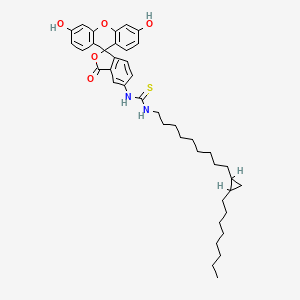 1-(3',6'-Dihydroxy-3-oxospiro[2-benzofuran-1,9'-xanthene]-5-yl)-3-[9-(2-octylcyclopropyl)nonyl]thiourea