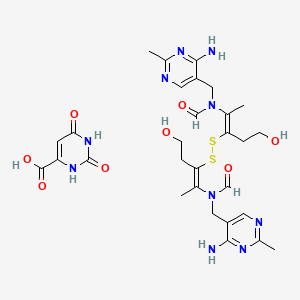 molecular formula C29H38N10O8S2 B1229853 Thiooratin CAS No. 61227-05-2