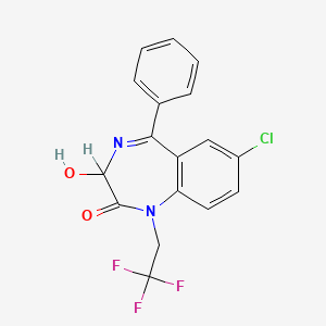 molecular formula C17H12ClF3N2O2 B1229859 3-Hydroxyhalazepam CAS No. 22753-75-9