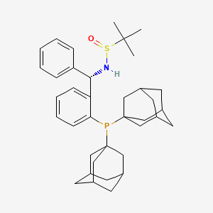 (R)-N-((S)-(2-(Di(adamantan-1-yl)phosphino)phenyl)(phenyl)methyl)-2-methylpropane-2-sulfinamide