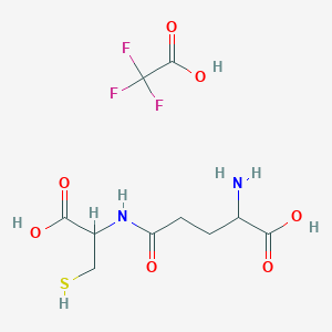 molecular formula C10H15F3N2O7S B12298642 L-Cysteine, L-g-glutamyl-, mono(trifluoroacetate) (salt) 