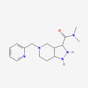 N,N-dimethyl-5-(pyridin-2-ylmethyl)-1,2,3,3a,4,6,7,7a-octahydropyrazolo[4,3-c]pyridine-3-carboxamide