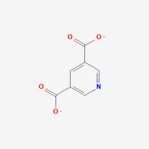 molecular formula C7H3NO4-2 B1229872 Pyridine-3,5-dicarboxylate 