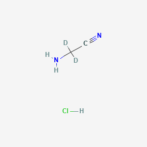 molecular formula C2H5ClN2 B12298745 2-Amino-acetonitrile-2,2-d2 Hydrochloride 