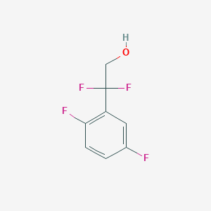 molecular formula C8H6F4O B12298746 2-(2,5-Difluorophenyl)-2,2-difluoroethan-1-ol 