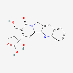 (2S)-2-hydroxy-2-[8-(hydroxymethyl)-9-oxo-11H-indolizino[1,2-b]quinolin-7-yl]butanoic acid