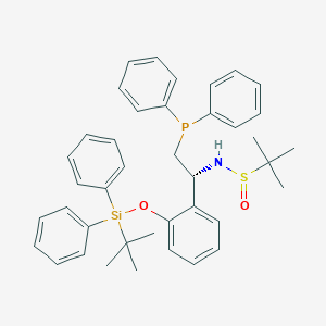 N-[(1R)-1-[2-[tert-butyl(diphenyl)silyl]oxyphenyl]-2-diphenylphosphanylethyl]-2-methylpropane-2-sulfinamide