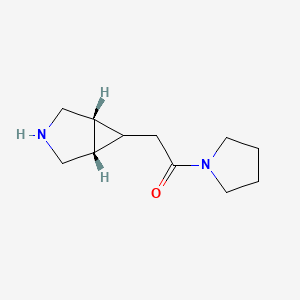 rel-2-((1R,5S,6r)-3-azabicyclo[3.1.0]hexan-6-yl)-1-(pyrrolidin-1-yl)ethanone