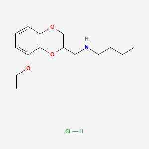 molecular formula C15H24ClNO3 B12298779 Ethomoxane hydrochloride, (-)- CAS No. 607-49-8