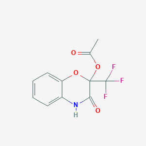acetic acid [3-oxo-2-(trifluoromethyl)-4H-1,4-benzoxazin-2-yl] ester