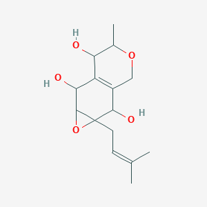 2H-Oxireno[g][2]benzopyran-2,6,7-triol, 1a,3,5,6,7,7a-hexahydro-5-methyl-1a-(3-methyl-2-butenyl)-, (1aR,2S,5S,6R,7R,7aS)-rel-