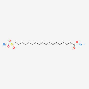 Octadecanoic acid, sulfo-, sodium salt