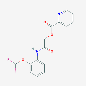 2-Pyridinecarboxylic acid [2-[2-(difluoromethoxy)anilino]-2-oxoethyl] ester