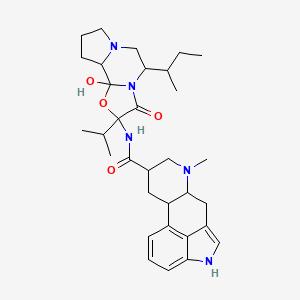 molecular formula C32H45N5O4 B12298851 N-(7-butan-2-yl-2-hydroxy-5-oxo-4-propan-2-yl-3-oxa-6,9-diazatricyclo[7.3.0.02,6]dodecan-4-yl)-7-methyl-6,6a,8,9,10,10a-hexahydro-4H-indolo[4,3-fg]quinoline-9-carboxamide 