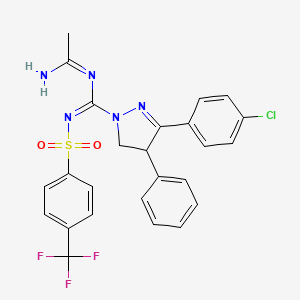 molecular formula C25H21ClF3N5O2S B12298864 (Rac)-Zevaquenabant 