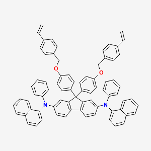 9,9-Bis[4-[(4-ethenylphenyl)methoxy]phenyl]-N2,N7-di-1-naphthalenyl-N2,N7-diphenyl-9H-fluorene-2,7-diamine