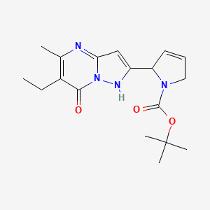 tert-butyl 2-(6-ethyl-7-hydroxy-5-methylpyrazolo[1,5-a]pyrimidin-2-yl)-2,5-dihydro-1H-pyrrole-1-carboxylate