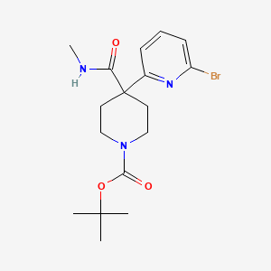 Tert-butyl 4-(6-bromopyridin-2-yl)-4-(methylcarbamoyl)piperidine-1-carboxylate