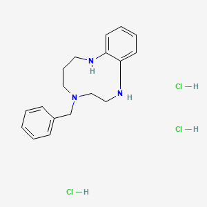 5-benzyl-2,3,4,5,6,7,8,9-octahydro-1H-benzo[f][1,4,8]triazacycloundecine trihydrochloride