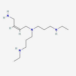 molecular formula C14H32N4 B12298966 (Z)-N',N'-bis[3-(ethylamino)propyl]but-2-ene-1,4-diamine 