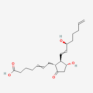 molecular formula C20H30O5 B1229902 7-[(1R,2R,3R)-3-hydroxy-2-[(3S)-3-hydroxyocta-1,7-dienyl]-5-oxocyclopentyl]hept-5-enoic acid 