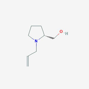 molecular formula C8H15NO B12299033 rac-(R)-(1-allylpyrrolidin-2-yl)methanol 