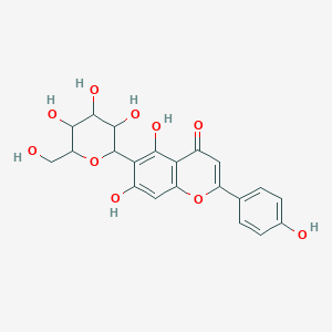 5,7-Dihydroxy-2-(4-hydroxyphenyl)-6-[3,4,5-trihydroxy-6-(hydroxymethyl)oxan-2-yl]chromen-4-one