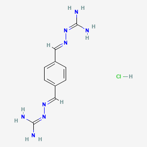 molecular formula C10H15ClN8 B12299050 P-Phthalaldehydebis(guanylhydraone) hydrochloride CAS No. 62580-72-7