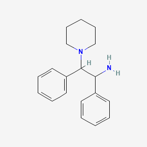 molecular formula C19H24N2 B12299058 (alphaS,betaS)-alpha,beta-Diphenyl-1-piperidineethanamine 