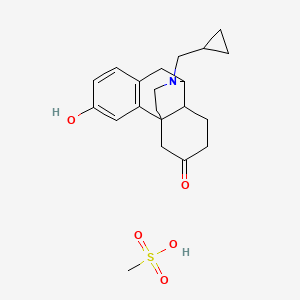 17-(Cyclopropylmethyl)-4-hydroxy-17-azatetracyclo[7.5.3.01,10.02,7]heptadeca-2(7),3,5-trien-13-one;methanesulfonic acid