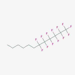 molecular formula F(CF2)6(CH2)6H<br>C12H13F13 B12299073 1,1,1,2,2,3,3,4,4,5,5,6,6-Tridecafluorododecane CAS No. 69125-80-0