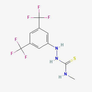 molecular formula C10H9F6N3S B1229908 4-Methyl-1-(3,5-bistrifluoromethylphenyl)thiosemicarbazide CAS No. 24095-80-5