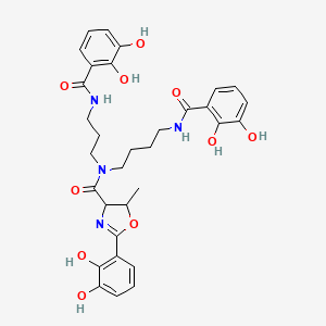 N-[4-[(2,3-dihydroxybenzoyl)amino]butyl]-N-[3-[(2,3-dihydroxybenzoyl)amino]propyl]-2-(2,3-dihydroxyphenyl)-5-methyl-4,5-dihydro-1,3-oxazole-4-carboxamide