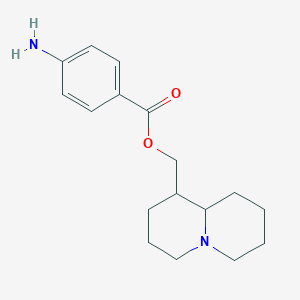 2H-Quinolizine-1-methanol, octahydro-, 4-aminobenzoate (ester)