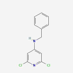 molecular formula C12H10Cl2N2 B12299107 Benzyl-(2,6-dichloro-pyridin-4-yl)-amine 